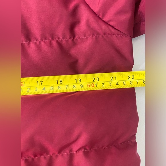 L.L. Bean Women's Goose Down Puffer Jacket Winter Coat Zip Red Size M Outerwear - Picture 12 of 13